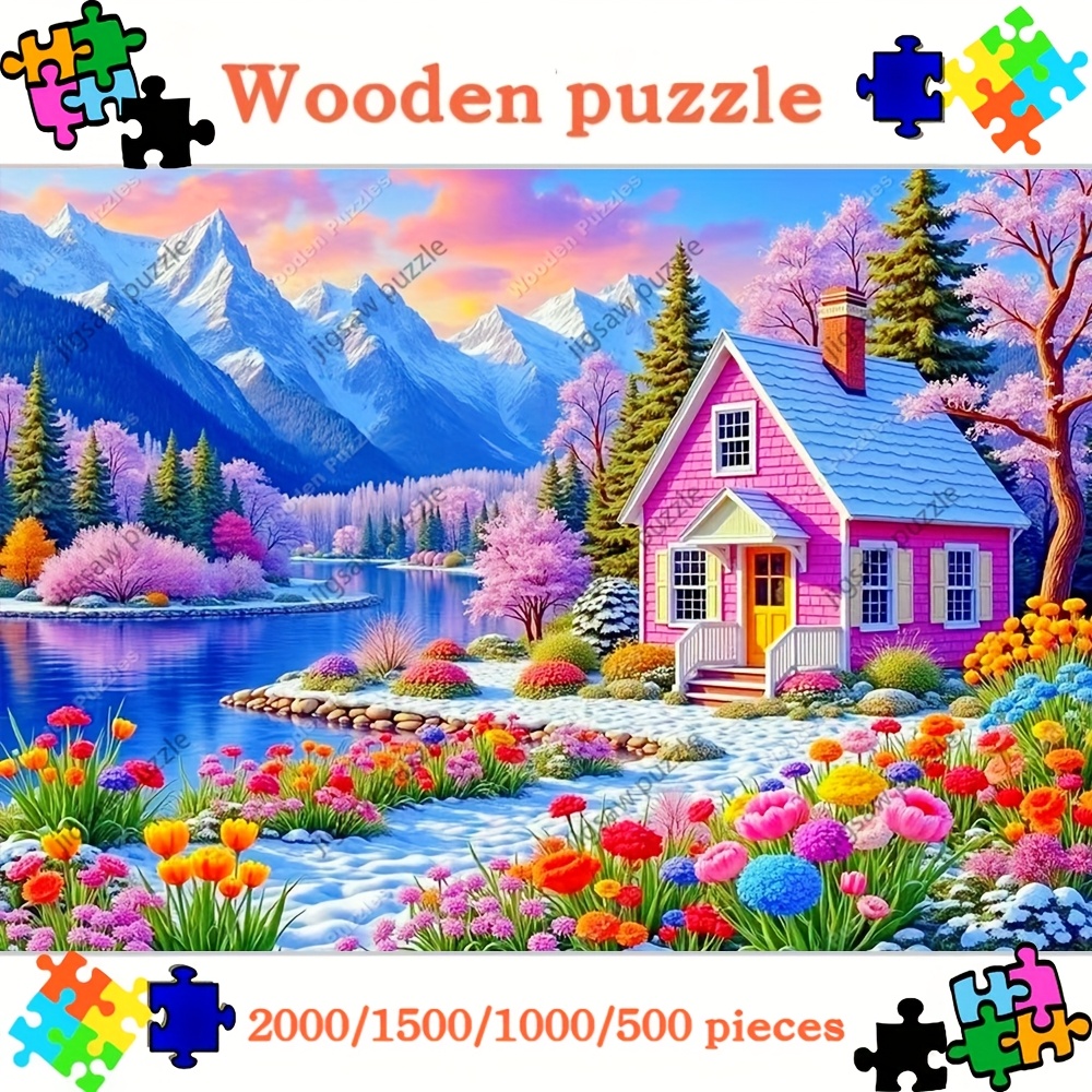 Woodworking Jigsaw - 2000/1500/1000/500pcs Wooden Jigsaw Puzzle for Adults