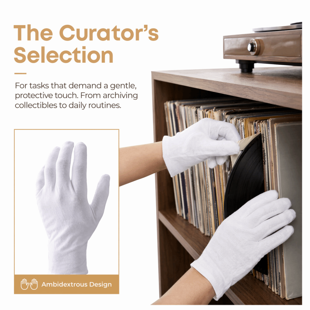 24pcs White Color Cotton Work  - Woodworking Gloves recension och pris