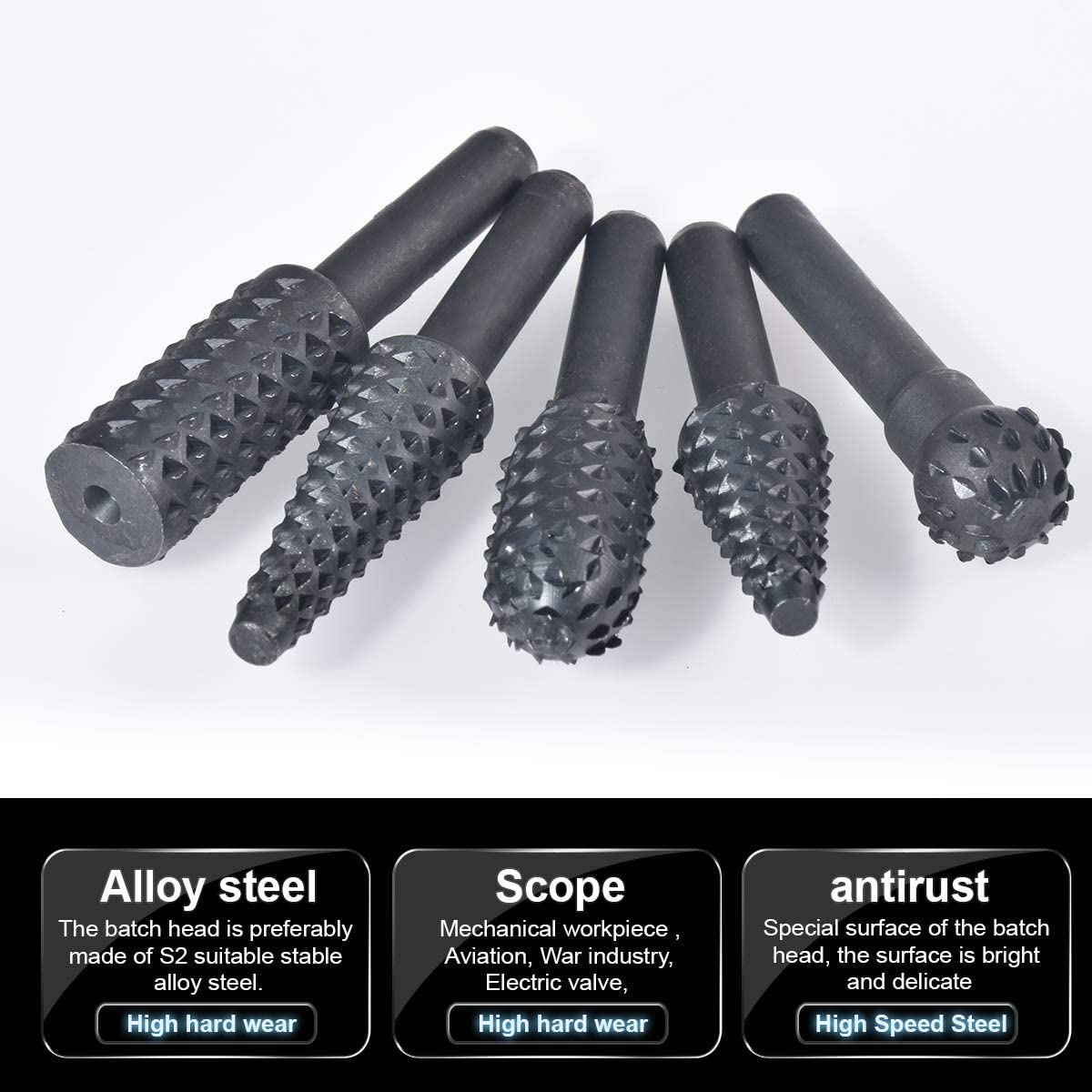 5PCS Drill Bit Set 1/4'' 6mm S - Woodworking Marking Knife recension och pris