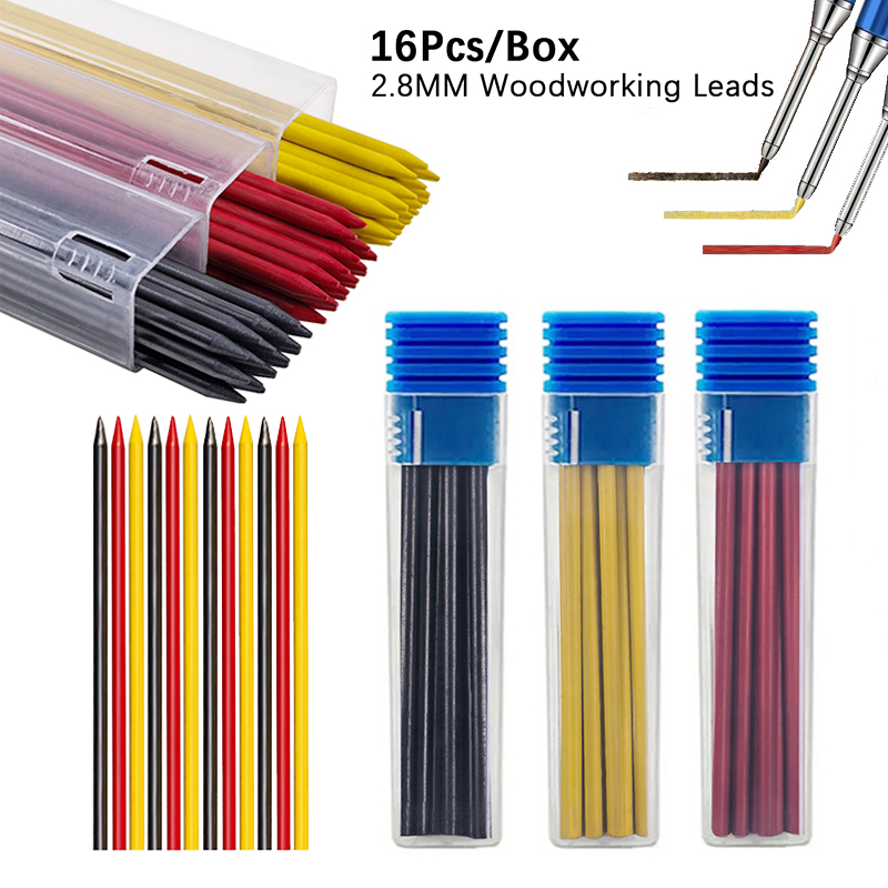 16pcs/Box 2.8mm 2B Solid Carpe - Woodworking Marking Knife recension och pris