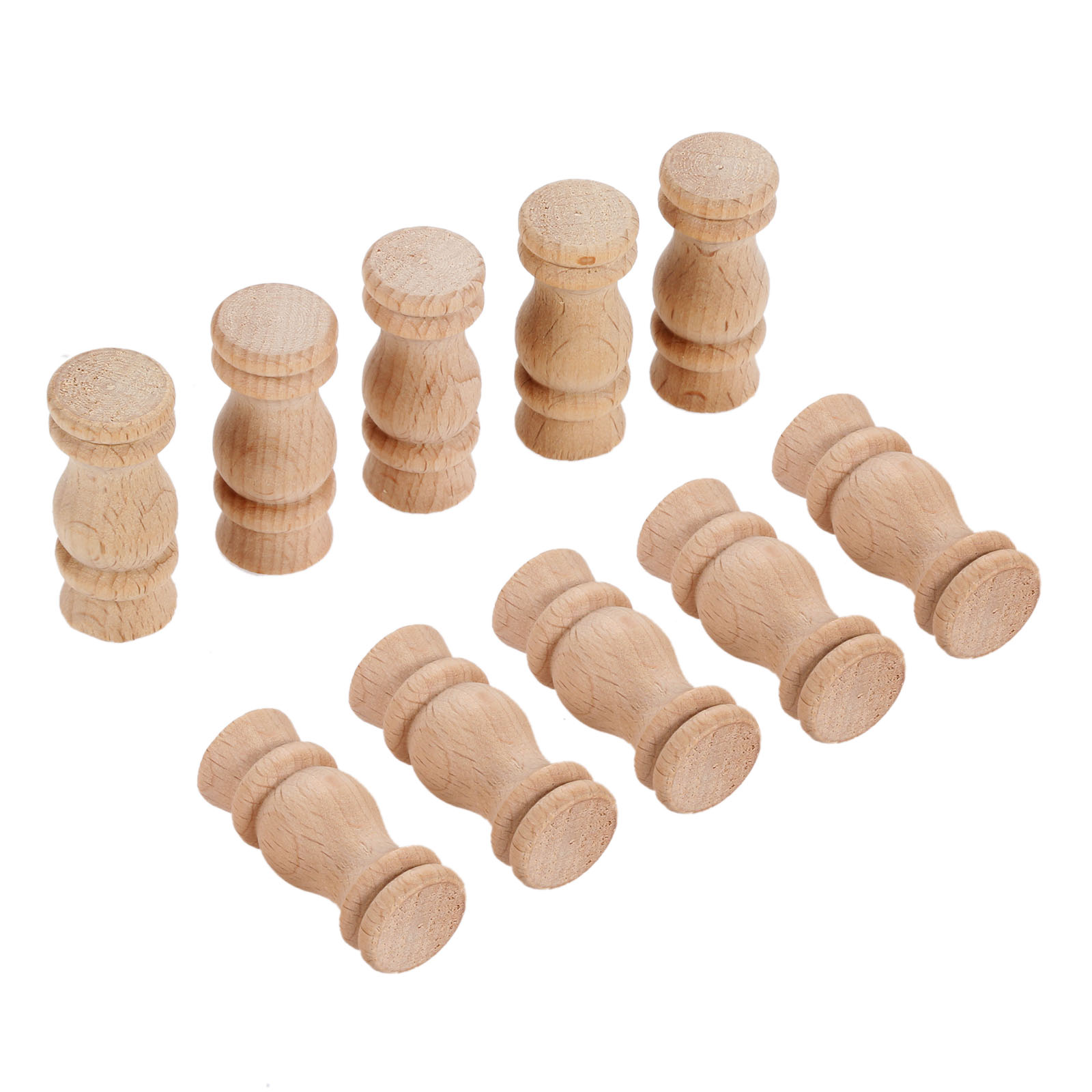 10pcs 4*1.7cm Unpainted Wood C - Woodworking Lathe recension och pris