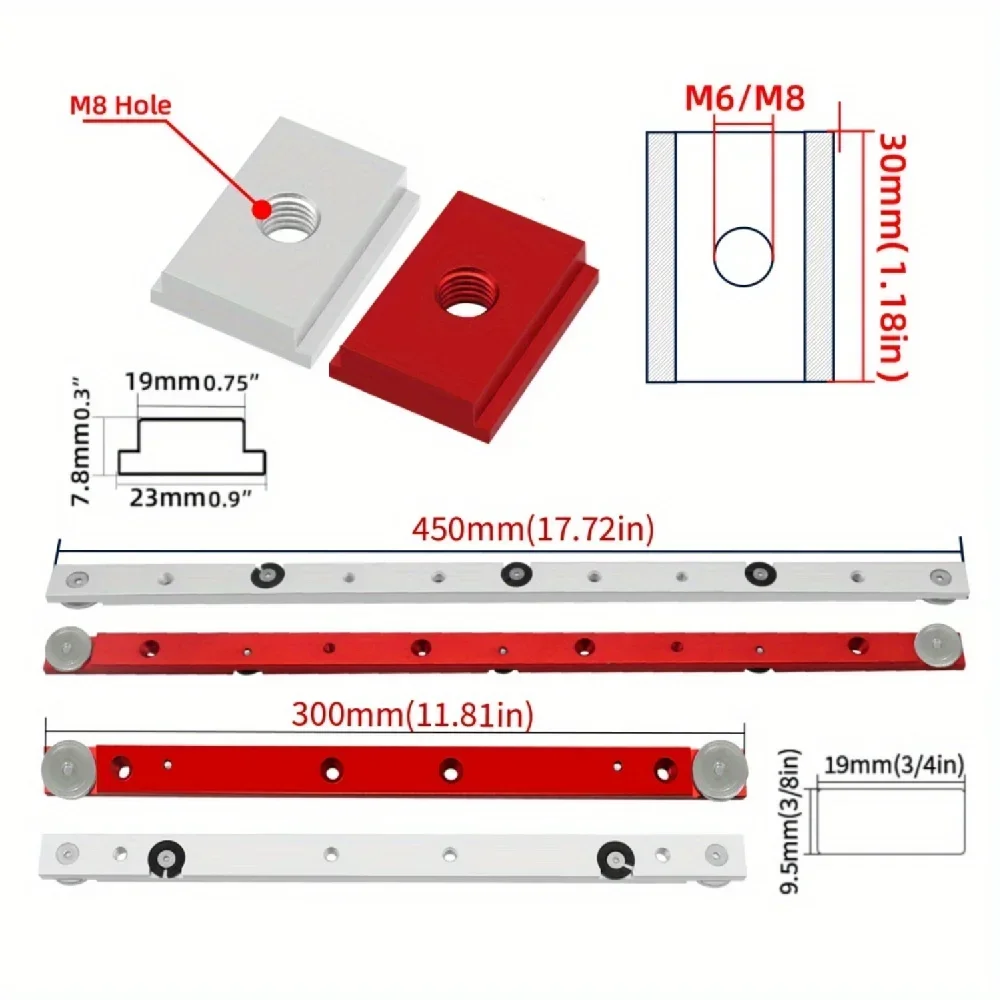 T Track Miter Bar Slider Kit - - Woodworking Jigsaw recension och pris