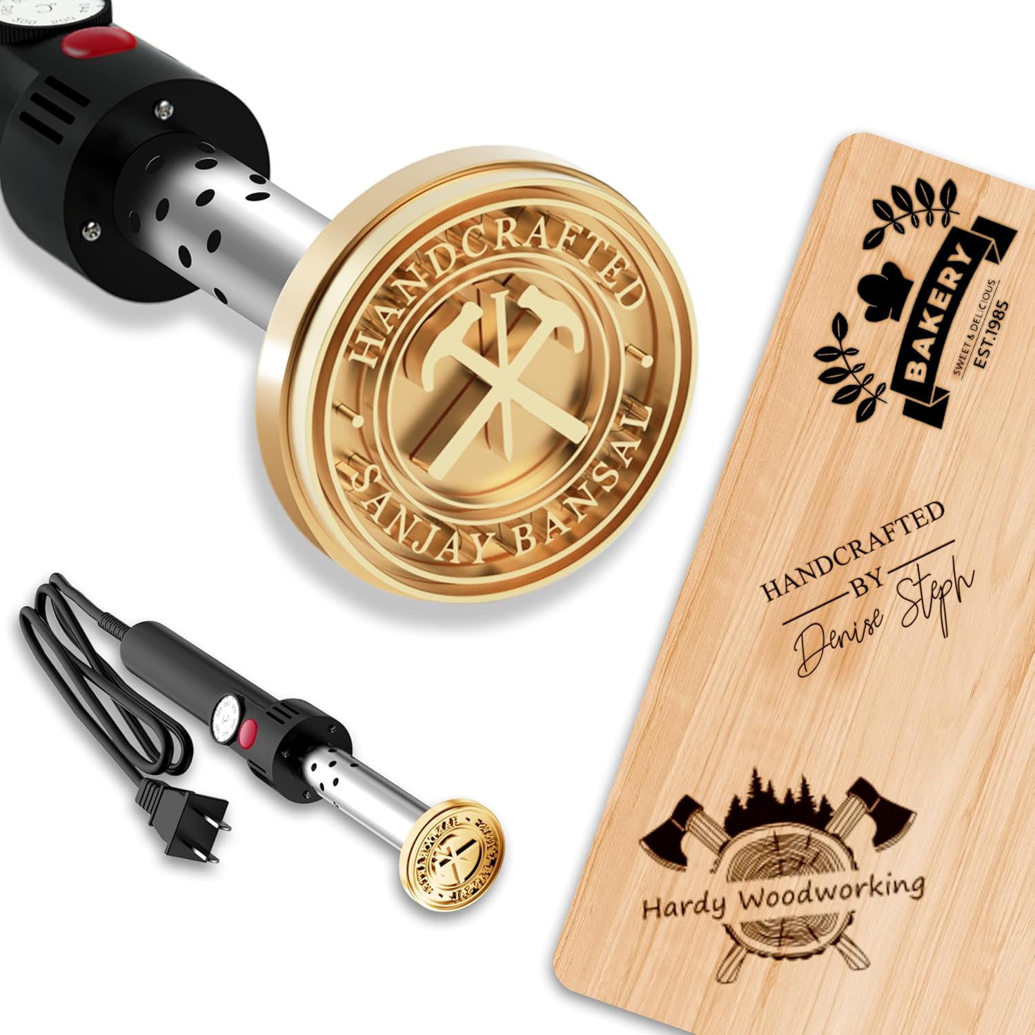 Custom Electric Branding Iron  - Woodworking Logo Design recension och pris