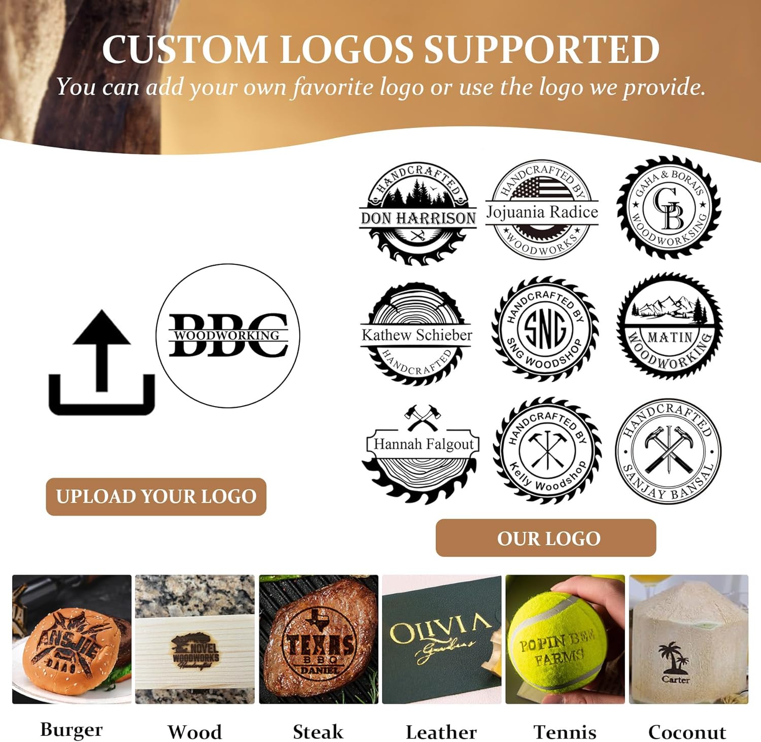 Custom Electric Branding Iron  - Woodworking Logo Design recension och pris