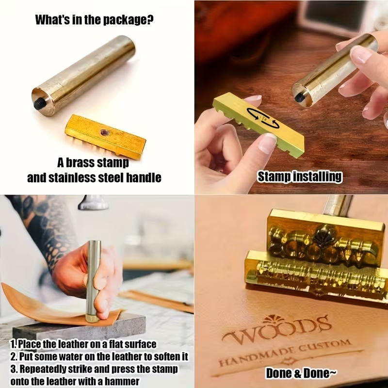 M8 Custom Branding Iron Stamp  - Woodworking Logo Design recension och pris