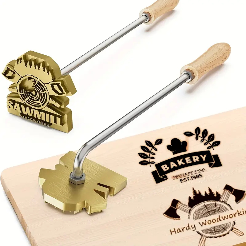 M8 Custom Branding Iron Stamp  - Woodworking Logo Design recension och pris