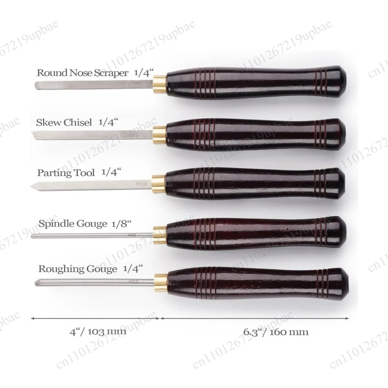 5Pcs HSS Lathe Chisel Set High - Woodworking Lathe recension och pris