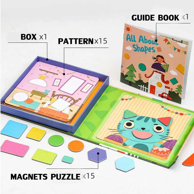 Materials Geometric Shape Matc - Woodworking Jigsaw recension och pris